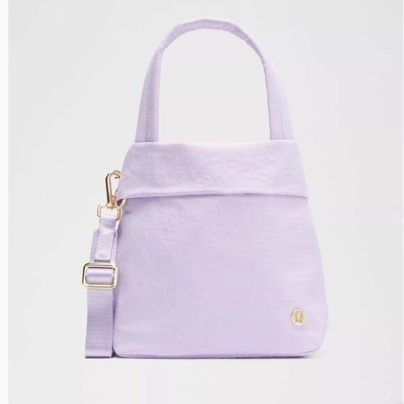 NWT Lululemon On My Level Crossbody Top Handle Tote Bag Micro 5L Lavender Frost - Picture 2 of 14